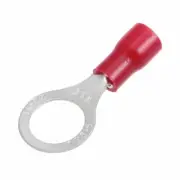 A● RV1.25-8 Insulated Crimp Terminal, Ring Spade Wire Connector 50Pcs