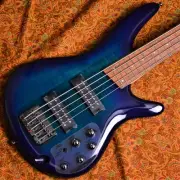 Ibanez SR375E SPB Sapphire Blue 5 Strings Electric Bass with Gig Bag From Japan