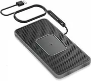 Wireless Charger Car Charging pad,SANMIDO Fast Wireless Phone Charger Cell Phone Non Slip Cordless Charging mat Compatible with iPhone 11/12/12/14/15 Galaxy S21/S22/S23/24 NOTE10 (C1P)