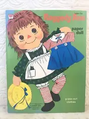 Vintage 1970 Raggedy Ann Paper Dolls - Uncut - Whitman