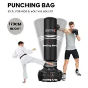 Costway 1.7m MMA Boxing Punching Bag UFC Low Kick Training Punchbag Fast Rebound Stand w/Shock Absorber&Fillable Base