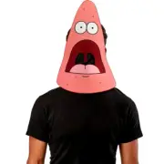 PATRICK MEME MASK Surprised Star SpongeBob SquarePants Foam Funny Face Costume