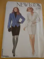 Skirt Pencil Blazer Jacket New Look 6591 Simplicity Sewing Pattern Size 8-18