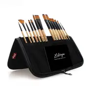 14pcs Watercolor Brushes with Pencil Case Acrylic Paint Brush for School Artists Painting Drawing Paintbrushes Set