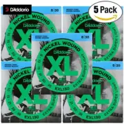 5-PACK D'Addario EXL130 Nickel Electric Guitar Strings 8-38 Extra Super Light