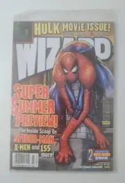 WIZARD Magazine Issue #142 July 2003 Cover 2 ~ Spider Man, Hulk, AOL CD SEALED