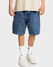 Mens Worker Baggy 19.5" Denim Shorts