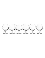 [Krosno] Harmony Cognac Glass 550Ml 6 Piece Gift Boxed in Clear