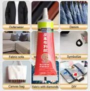 Leather Fabric Adhesive, Instant Fabric & Leather Adhesive Glue 60ml