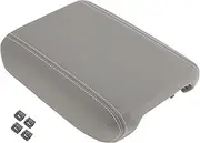 X AUTOHAUX Center Console Lid for Chevrolet Traverse for GMC Acadia Front Floor Console Armrest Middle Console Cover Armrest Lid Replacement No.925-084/22905370 for Buick Enclave Gray