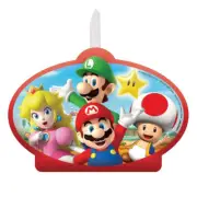 Super Mario Brothers Party Supplies Birthday Candle Cake Decoration Topper Luigi