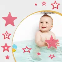 在飛比找蝦皮商城優惠-peva自粘 粉色五角星浴室防水防滑貼 卡通海星浴缸防滑貼紙