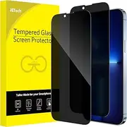 JETech Privacy Full Coverage Screen Protector for iPhone 13 Pro Max 6.7-Inch, Anti-Spy Tempered Glass Film, Edge to Edge Protection Case-Friendly, 2-Pack