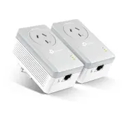 TP-Link AV600 Powerline Adapter with AC Pass Through Starter Kit (TL-PA4010P KIT)