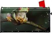 Peace Tree Frog Magnetic Mailbox Covers,Post Box Cover Standard Size 21x18 Inches For Outdoor Garden Home Decor