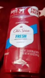 Old Spice High Endurance Deodorant for Men, Aluminum Free, Fresh Scent, 2 Pack