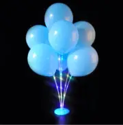 Balloons Column Stand Plastic Balloon Support with 7 Tubes Birthday Party Dec...