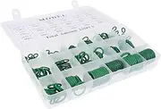 CHILDWEET 225 Pcs Sealing Gasket Assortment Kit Oil Resistant Washers for Wire Protection UV Heat Resistant Organised Transparent Case with Dimension Chart for Easy Identification