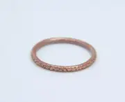 Copper Ring Stackable Hammered Rings band Size 11.5 Wedding Ring Unisex thin 2mm
