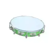 PERCUSSION INSTRUMENT 10" FIBER DAFLI TAMBOURINE FOR DANCE FESTIVAL INDIAN HAND