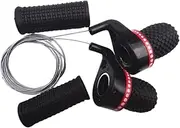 kowaku 1 Pair Bike Twist Shift Gear, Bike Speed Lever Handle Bar Replace Professional Repair Mountain Bicycle Speed Shifter