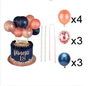 10pcs 5 Inch Metal Balloon Cake Topper Cloud Shape Confetti Balloons For Birt...