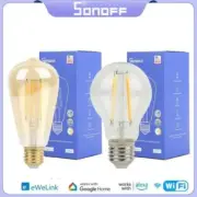 SONOFF Wifi Smart Bulb 7W E27 B02F-ST64 B02-F-A60 LED Light Save Power Lamp Comp