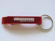 Key Chain Metal Bottle Opener ~ UNDERGROUND Brewing Co ~ San Luis Obispo, CALIF