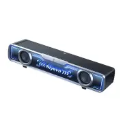 Niyevn 7.1 Channel Computer Gaming Speaker Wired bluetooth Soundbar 2''x2 Dual Full Frequency Speakers Deep Bass RGB Lig