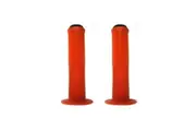 Bulletproof 140mm Mountain Bike Mushroom Grips with end plug Orange