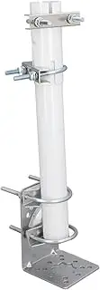 V2 Dish Short Wall Mount Bracket High Strength Stainless Steel Enhanced Stability Adjust End Angle Easy Installation with Outdoor TV Antennas