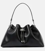 [Jimmy Choo] Jimmy Choo Cinch M leather bucket bag One Size black
