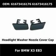 61673416176 61673416175 1 Pair Headlight Washer Nozzle Cover Cap For BMW X3 E83 Cleaning Headlamp Cover Car Accessories
