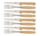 Set of 8 Ideal, Chicken, Pork and More-Steak Knives and Forks Made of Stainle...
