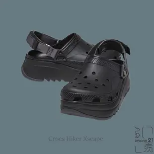 CROCS HIKER XSCAPE 獵戶 洞洞鞋 卡駱馳 厚底 增高 防水 涼鞋【Insane-21】