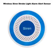 Wireless 433Mhz Siren Strobe Light Alarm Alert Sensor 85Db Indoor Alarm Horn for