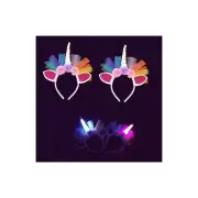 1pc Unicorn Deco LED light-up Headband for party