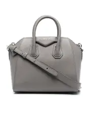Givenchy Mini Antigona Bag in Grained Leather Grey