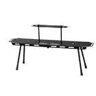Extendable Igt Combination Table Folded Grill Table for Yard Outdoor Picnics