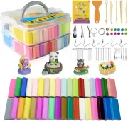 Polymer Clay 36 Colors Oven-Bake Kit for Kids w/ Tools Gift for Holidays