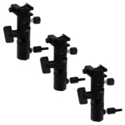3x Elite Flash Umbrella Brackets - Swivel/Tilt Head, Light stand mount for Flash