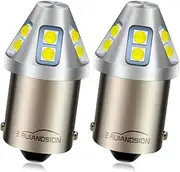 Ruiandsion 2pcs 1156 LED Bulb 6V 12V 24V White BA15S 7506 LED Bulb 6-30V Backup Reverse Tail Lights for Cars, Motorcycles,Non-Polarity