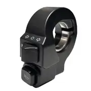 E-Bike 2 in 1 Horn Turn Signal Switch Button Electric Bicycle Parts Accessories Motorcycle E-Bike E black