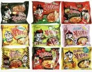 Samyang Hot Ramen Variety Pack Kimchi Cheese Carbo Jjajang Corn Curry 2X Spicy