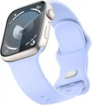 Sport Bands Compatible with Apple Watch Band 41mm 45mm 49mm 40mm 44mm 38mm 42mm, Soft Silicone Correa Wristband Replacement Strap Compatible for Apple Watch Ultra 2/Ultra SE/SE 2 iWatch Series 9 8 7 6