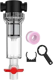 Fish Tank Filter, Submersible Fish Tank Filter, Feces Separator with Efficient Separation Filtration System for Saltwater Fountain Small Pond