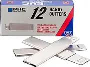 Pacific Handy Cutter Inc. PHC100 Handy Box Cutter, Tap Open/Tap Close, 12 per Box, Assorted(Packaging may vary)