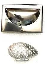 DiBha® Stainless Steel and Aluminium Gujiya Mould, 2 Piece (Medium Size)