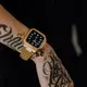 【錶帶+錶框】光鑄者Apple Watch不鏽鋼一體成型錶框錶帶 金色 Londonimg【C93】
