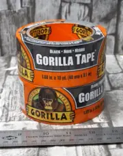 2-Pack Gorilla Brand Black Gorilla Tape 1.88" x 10 yd NEW Free Shipping